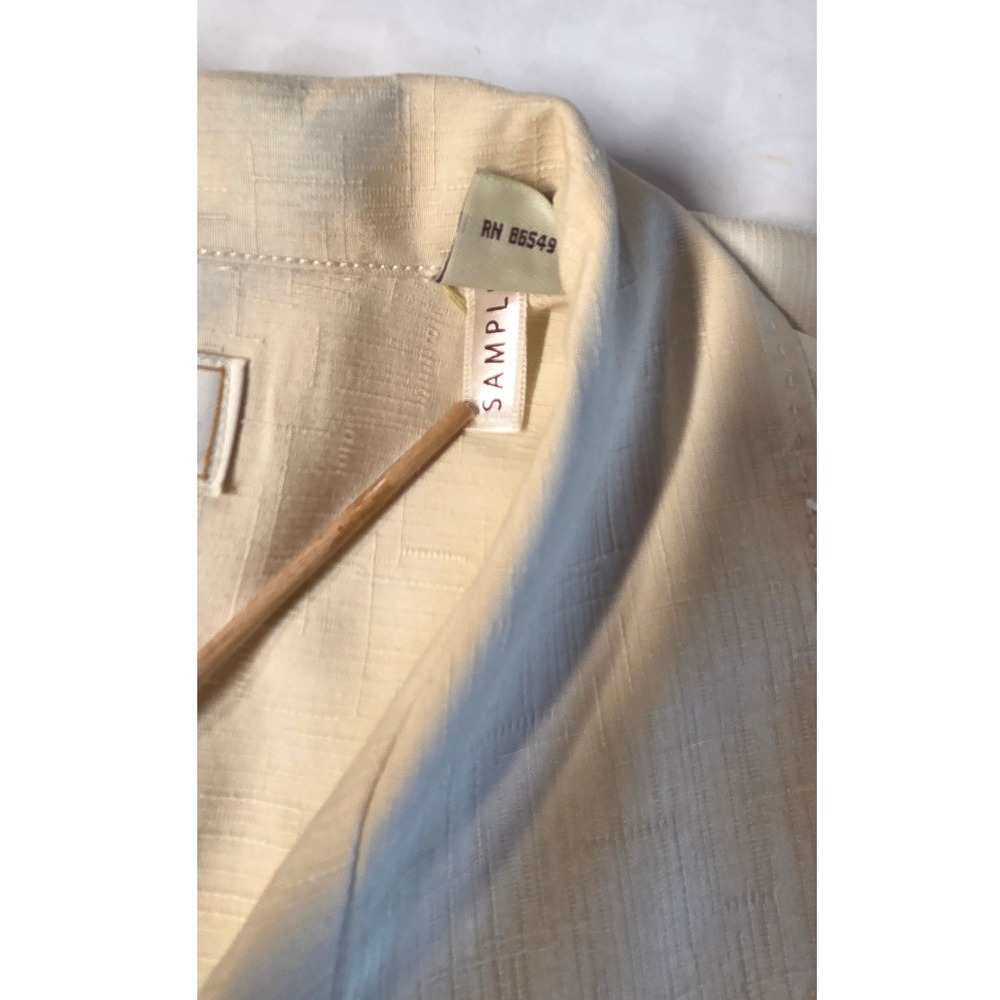 Tommy Bahama Camp Shirt Mens M Winter White New Silk Let the Good Times Grove - Picture 5 of 5